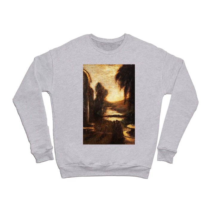 temple of the mind - albert pinkham ryder  Crewneck Sweatshirt