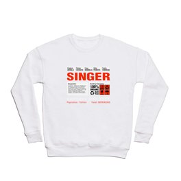 Funny Singer Tee Crewneck Sweatshirt | Musician, Tenor, Castrato, Graphicdesign, Vocaliser, Baritone, Chanteur, Sangare, Singer, Balladeer 