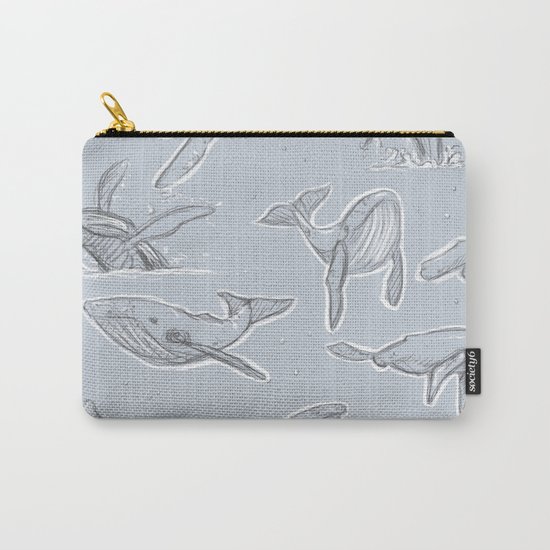 Whales Carry-All Pouch