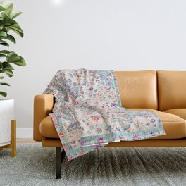 N263 - Heritage Vintage Oriental Traditional Moroccan Style Throw Blanket