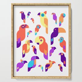 Cool Parrot Design Serving Tray