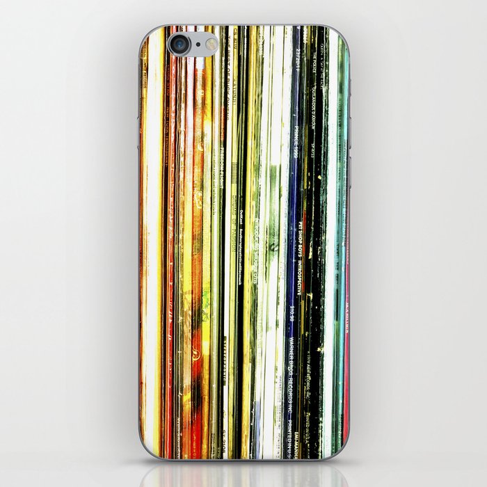a rainbow of records! iPhone Skin