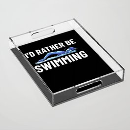 Swimming Coach Swim Pool Swimmer Lesson Acrylic Tray