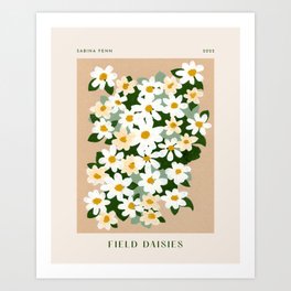 Field Daisies Poster Print Art Print