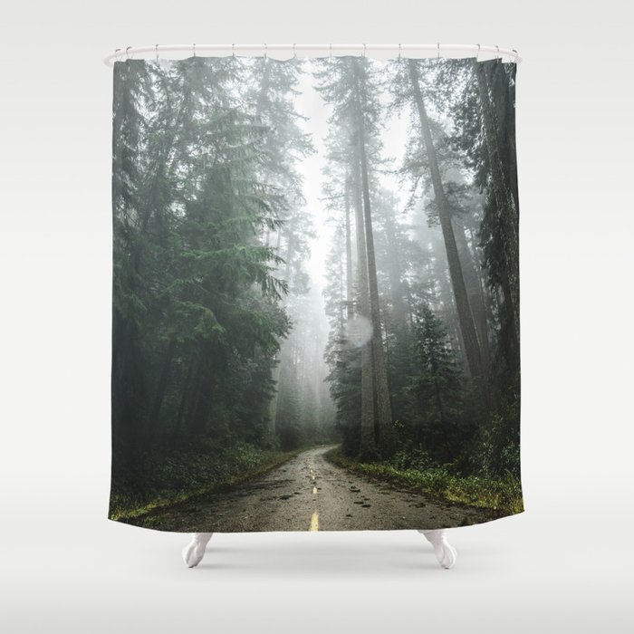 The Redwood Road Shower Curtain