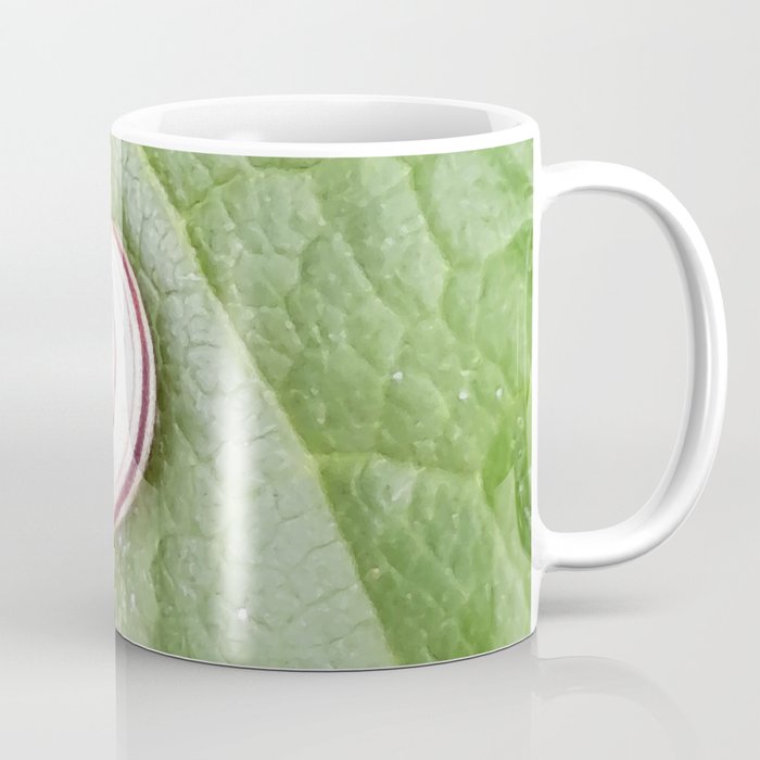 Snail and green leaf symbiosis Coffee Mug
