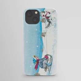Anna and Husk in the snow iPhone Case