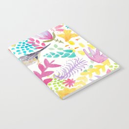 Watercolor Birds and Flowers Notebook