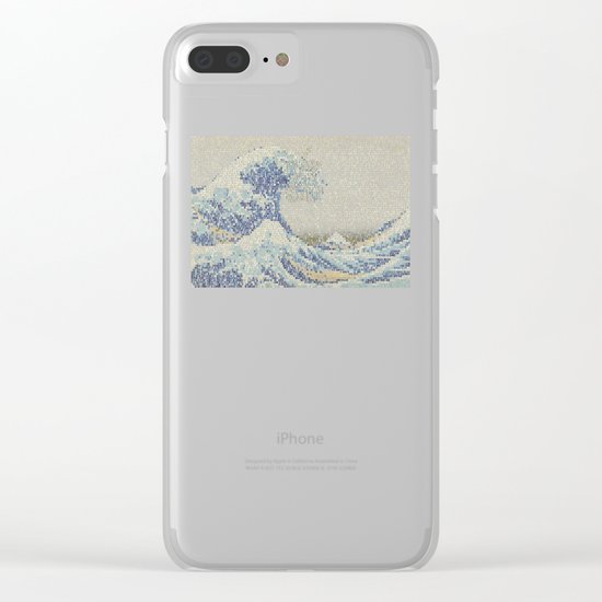 Riders On The Great Wave Clear iPhone Case