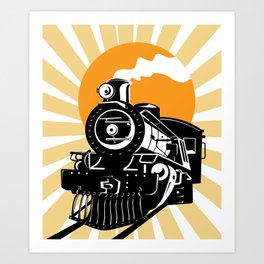Freight Train Art Prints For Any Decor Style Society6