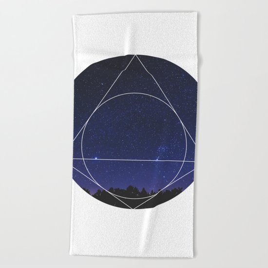 Magical Universe - Geometric Photographic Beach Towel