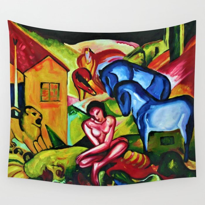 The Dream by Franz Marc Wall Tapestry