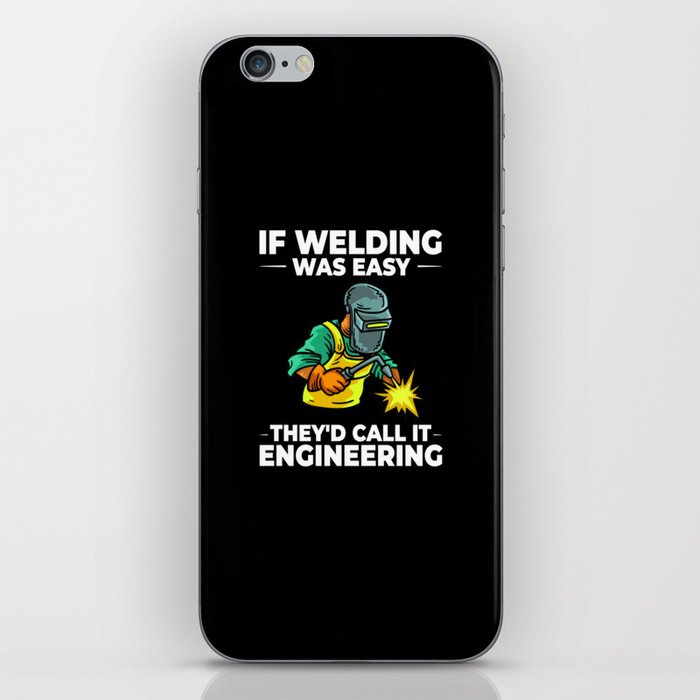 Welding Helmet Machine Welder Worker iPhone Skin