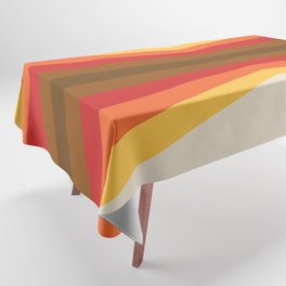 Rainbow refection in retro style 3 Tablecloth