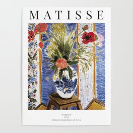 Henri Matisse - Poppies - Exhibition Poster Poster