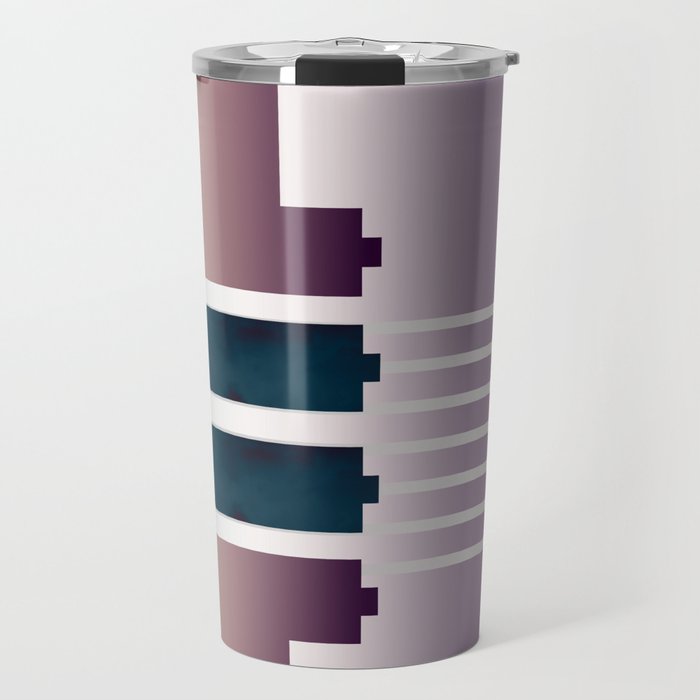 Minimal Gradient Geometric Abstract Travel Mug