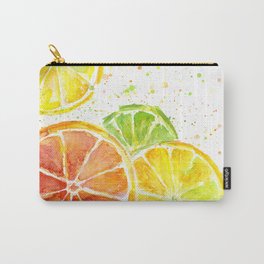 Fruit Watercolor Citrus Carry-All Pouch