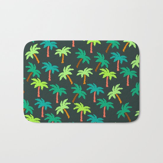 Palm tree pattern Bath Mat