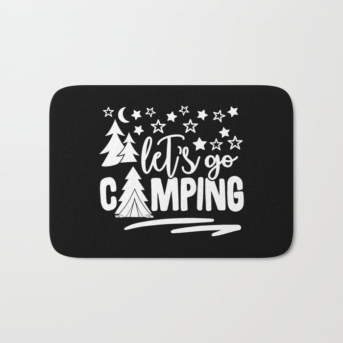 Let's Go Camping Bath Mat