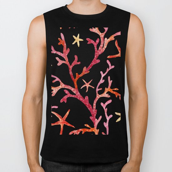 Sea Life Pattern 10 Biker Tank