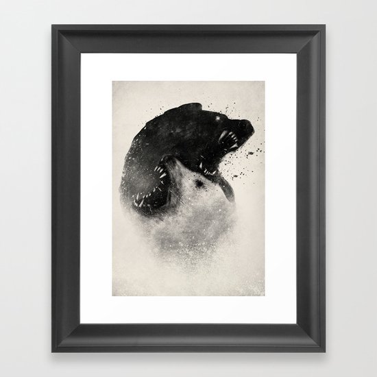 Polar Opposites Framed Art Print