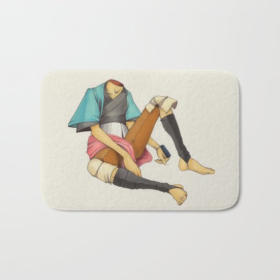 When I Was Little, My Father Was Famous. (No type) Bath Mat