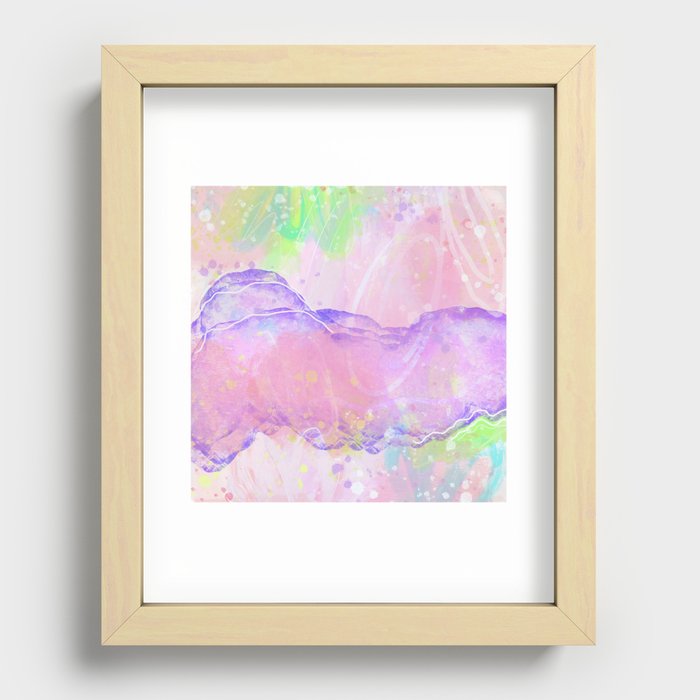 Neon Easter Recessed Framed Print