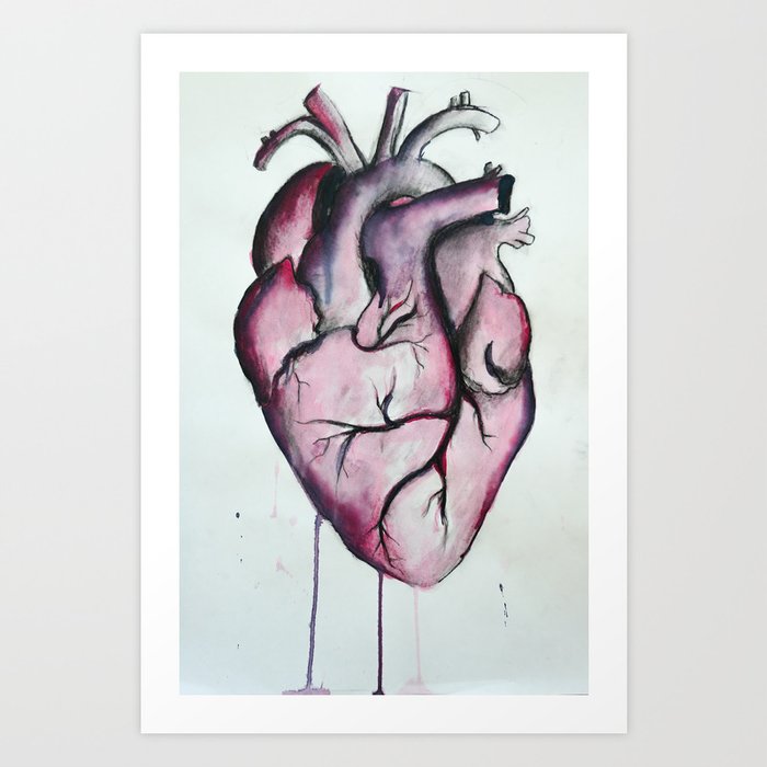 ANATOMICAL HEART Art Print
