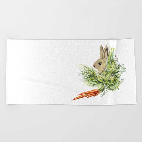 Rabbit Beach Towel
