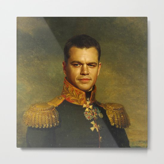 Matt Damon - replaceface Metal Print
