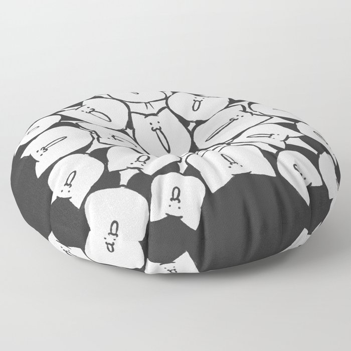 Too Many Faces Floor Pillow