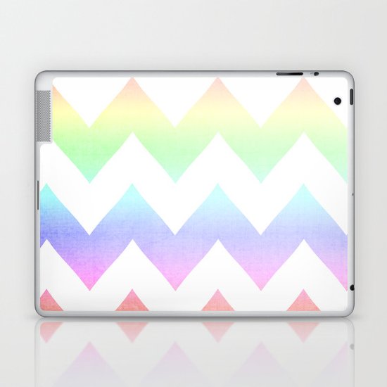 Watercolor Chevrons Laptop & iPad Skin