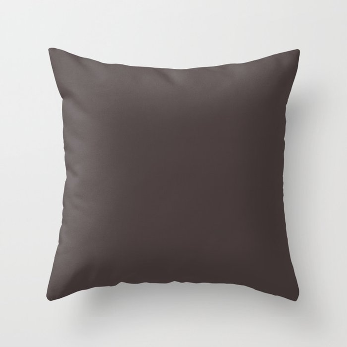 Truffle Black Throw Pillow