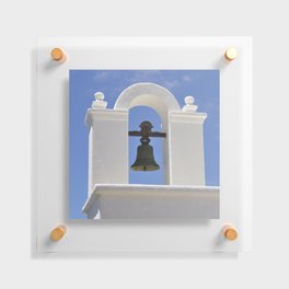 Spain Photography - Church Bell Under The Blue Sky Floating Acrylic Print