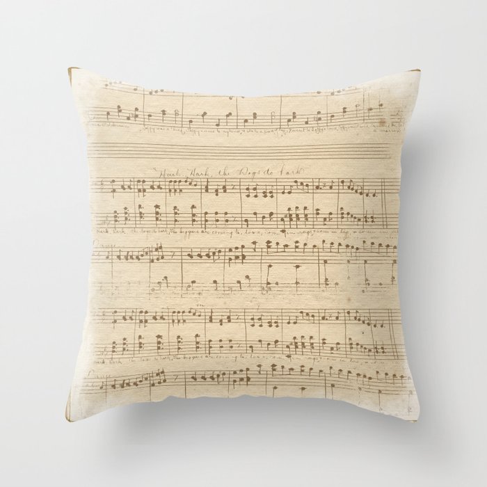 vintage beige music notes Wrapping Paper by Etnousta