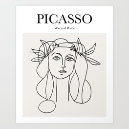 Picasso - War and Peace Art Print