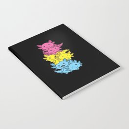 Pansexual Flag Pan Pride Lgbtq Axolotl Notebook