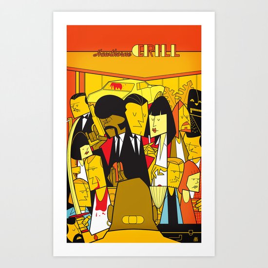 Pulp Fiction (variant aspect ratio) Art Print