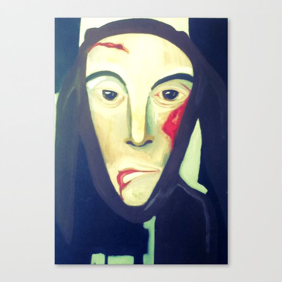 the boy in the rabbit suit Canvas Print