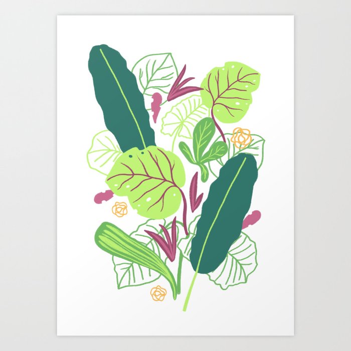Tropical vibes in Miami Art Print