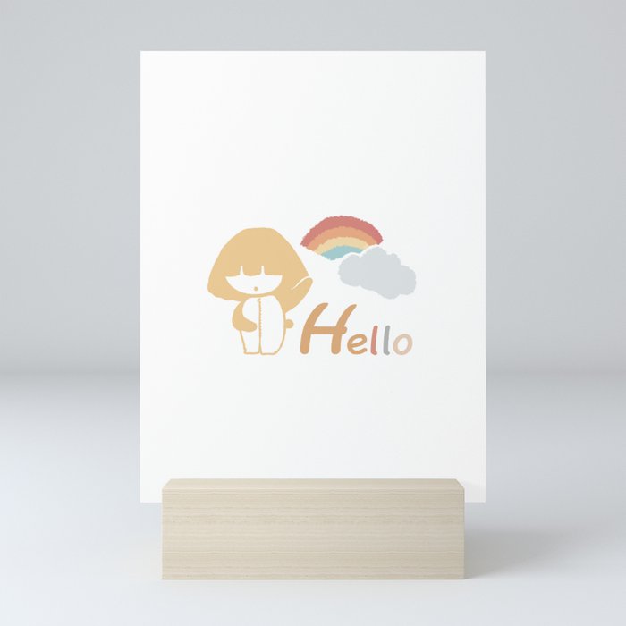 hello Mini Art Print