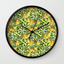 Honey Lemon Grove  Wall Clock