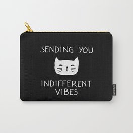 Indifferent vibration Carry-All Pouch | Comical, Cute, Adorable, Sarcasm, Comedy, Absurd, Funny, Quirky, Satire, Satirical 