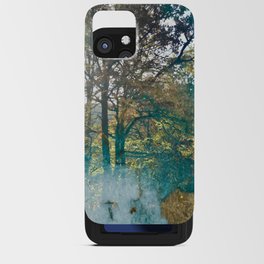 Aqua blue forest 3 iPhone Card Case