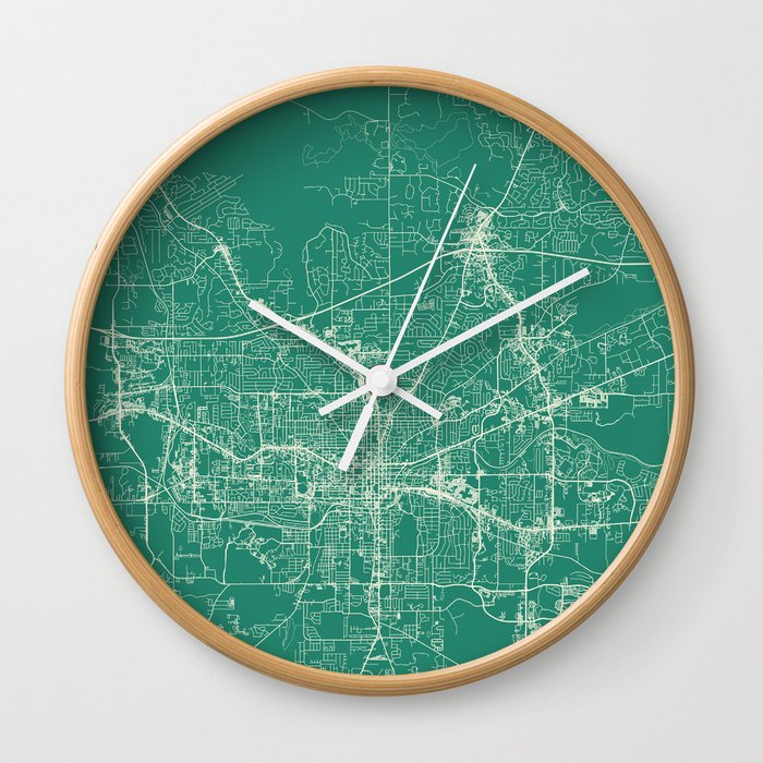 Tallahassee USA - Minimalist City Map Wall Clock