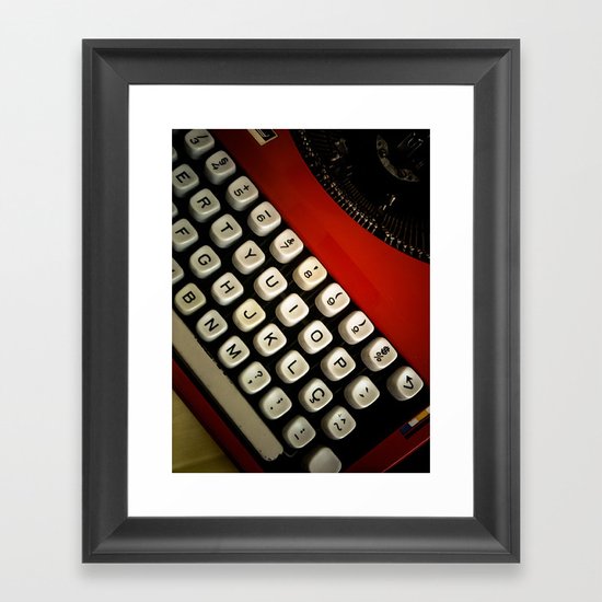 Typewriter Framed Art Print