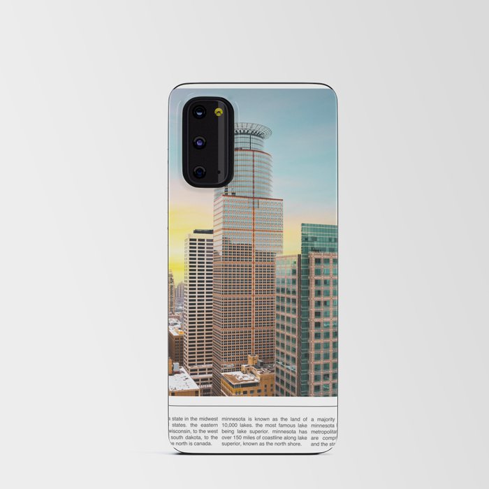 Minneapolis Skyline Architecture | Photography Minimalism Android Card Case