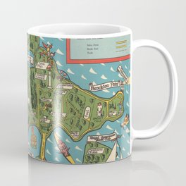 1938 Vintage Map of Stanley Park in Vancouver Coffee Mug