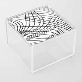 Abstract pattern - black and white. Acrylic Box
