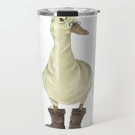 duck in boots  Travel Mug